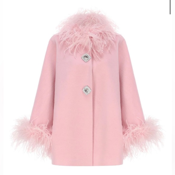 Nana Jacqueline Jackets & Blazers - Nana Jacqueline Angelica Feather Coat